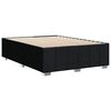 vidaXL Cadre de lit sans matelas noir 140x190 cm tissu