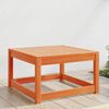 vidaXL Repose-pied de jardin cire marron bois de pin massif