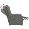 vidaXL Fauteuil de massage Gris fonc&eacute; Tissu