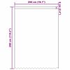 vidaXL Rideau en Dentelle Floral Blanc 280 x 200 cm Polyester