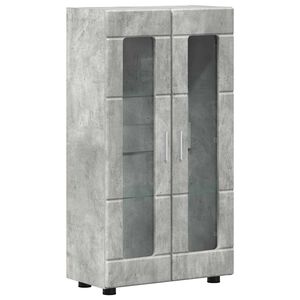 vidaXL Buffet FLORIN 55,5 x 29 x 100 cm Gris b&eacute;ton Bois d'ing&eacute;nierie
