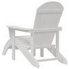 vidaXL Chaise Adirondack Blanc 74 x 82 x 92cm HDPE