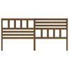 vidaXL T&ecirc;te de lit Marron miel 206x4x100 cm Bois massif de pin