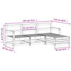 vidaXL Salon de jardin 4 pcs bois massif de pin