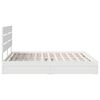 vidaXL Lit de Rangement Blanc 200 x 200 cm Bois d'ing&eacute;nierie