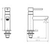 SCH&Uuml;TTE Robinet &agrave; colonne &agrave; eau froide LAURANA Chrome