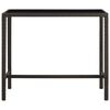vidaXL Ensemble de bar de jardin 5 pcs R&eacute;sine tress&eacute;e Marron