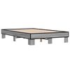 vidaXL Cadre de lit sans matelas sonoma gris 120x200 cm