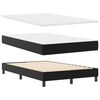 vidaXL Lit &agrave; ressorts avec matelas Noir 120 x 200 cm Simili cuir