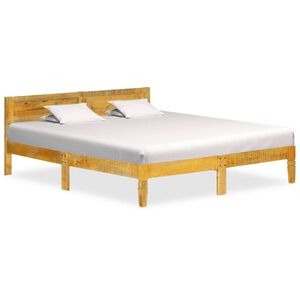 vidaXL Cadre de lit sans matelas bois de manguier massif 180 cm
