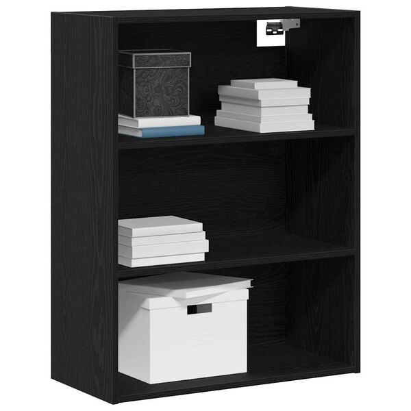 vidaXL Cabinet Murale Suspendu Ch&ecirc;ne noir 69,5 x 32,5 x 90 cm