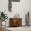 vidaXL Banc d'entr&eacute;e avec coussin Ch&ecirc;ne fum&eacute; 60 x 38 x 46 cm