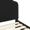 vidaXL Cadre de lit pour enfants avec t&ecirc;te de lit Noir 80 x 200 cm