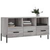 vidaXL Meuble TV sonoma gris 102x36x50 cm bois d'ing&eacute;nierie