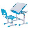 Vipack Bureau r&eacute;glable enfant Comfortline 201 et chaise Bleu et blanc