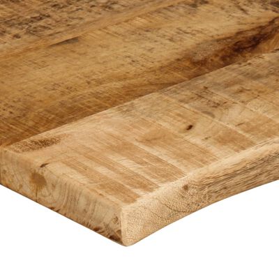 vidaXL Dessus de table 100x60x3,8cm bord vif bois massif manguier brut