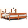 vidaXL Lit biblioth&egrave;que sans matelas cire marron 180x200 cm pin massif