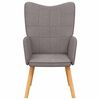 vidaXL Chaise de relaxation Taupe Tissu