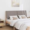 vidaXL T&ecirc;te de lit capitonn&eacute;e Taupe 160 cm Pin massif