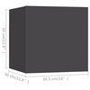 vidaXL Ensemble de meuble TV 4 pcs Gris Bois d&rsquo;ing&eacute;nierie