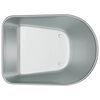 vidaXL Remplacement du plateau de brouette Argent&eacute; 90 x 63 x 28 cm