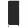 vidaXL Cabinet de salle de bain avec tiroir Noir 39,5 x 36 x 88 cm
