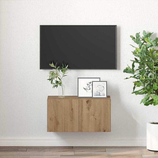 vidaXL Ensemble meuble TV Marron 60 x 30 x 30 cm Bois d'ing&eacute;nierie
