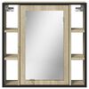 vidaXL Armoire &agrave; miroir de salle de bain ch&ecirc;ne sonoma bois ing&eacute;nierie