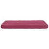 vidaXL Coussins de si&egrave;ge 4 pcs Bordeaux 40 x 40 x 3 cm Velours