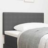 vidaXL T&ecirc;te de lit LED avec t&ecirc;te de lit Gris clair 100 cm Polyester