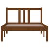 vidaXL Cadre de lit sans matelas marron miel bois massif 90x200 cm