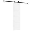 vidaXL Porte coulissante ORKDAL Blanc 61 x 198,5 cm Pin massif