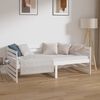 vidaXL Lit de jour sans matelas blanc 90x190 cm bois de pin massif