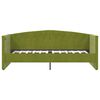 vidaXL Lit avec matelas et &eacute;clairage USB Vert clair Velours 90x200 cm