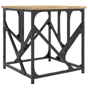 vidaXL Table basse ch&ecirc;ne sonoma 45x45x47,5 cm bois d'ing&eacute;nierie