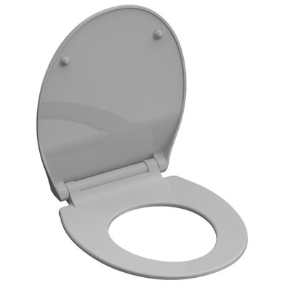 SCHÜTTE Siège de toilette avec fermeture en douceur SLIM GREY gris
