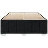 vidaXL Cadre de lit sans matelas noir 140x190 cm tissu