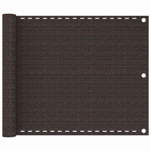 vidaXL &Eacute;cran de balcon Marron 75x300 cm PEHD