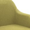 vidaXL Chaise pivotante de bureau Vert Tissu