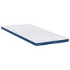 vidaXL Surmatelas Blanc 80 x 200 cm Tissu jacquard