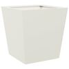 vidaXL Jardini&egrave;res 2 pcs blanc 40x40x40 cm acier