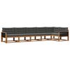vidaXL Ensemble de canap&eacute;s d'ext&eacute;rieur 6 pc Naturel et Anthracite