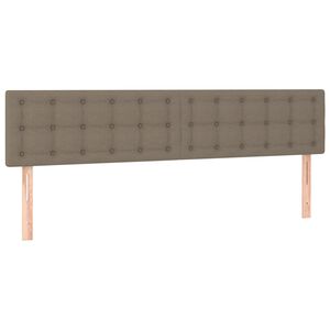 vidaXL T&ecirc;tes de lit Taupe 180x5x78/88 cm Tissu