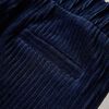 Pantalons pour enfants velours c&ocirc;tel&eacute; bleu marine 116