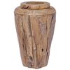 vidaXL Vase de d&eacute;coration 40 x 60 cm Bois de teck solide