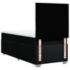 vidaXL Sommier &agrave; lattes de lit avec matelas Noir 90x200 cm Tissu