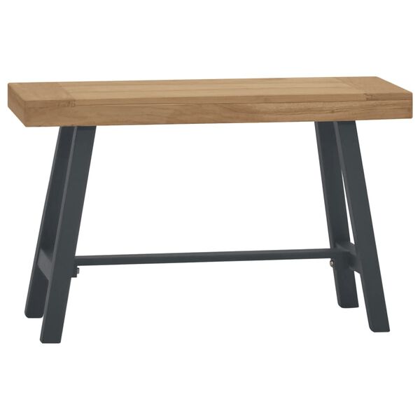 vidaXL Banc 80 cm Bois massif de teck