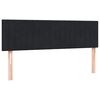 vidaXL Sommier &agrave; lattes de lit avec matelas noir 160x210 cm velours