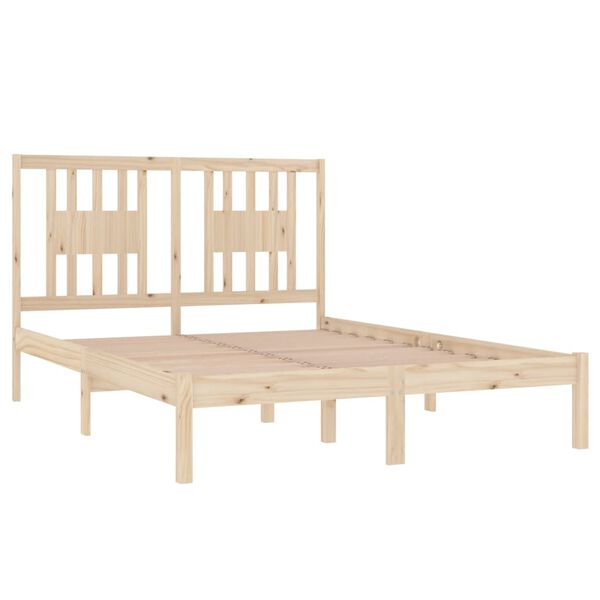 vidaXL Cadre de lit sans matelas bois massif