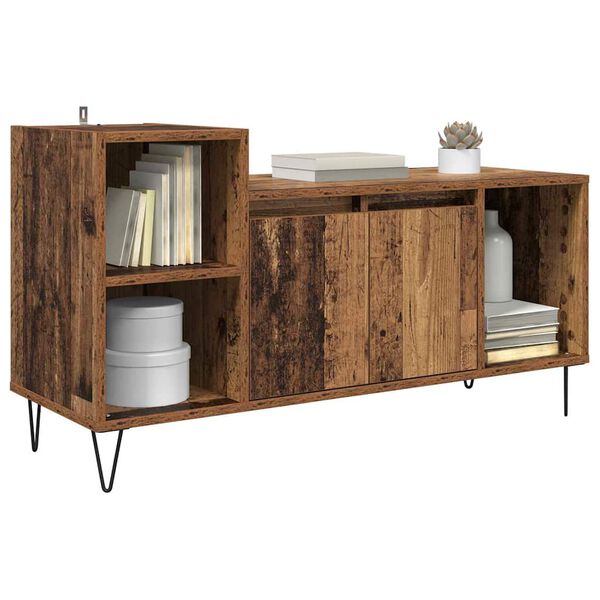vidaXL Meuble TV Bois Ancien 100 x 35 x 55 cm Bois d'ing&eacute;nierie